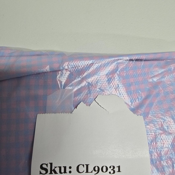 Vineyard Vines Shirt Mens Large Pink‎ Blue Gingham Plaid Performance Classic Fit - Picture 13 of 13